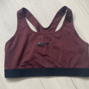 Nike maroon sports bra